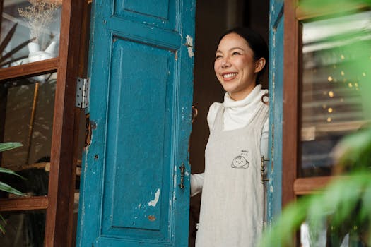 happy small business owner