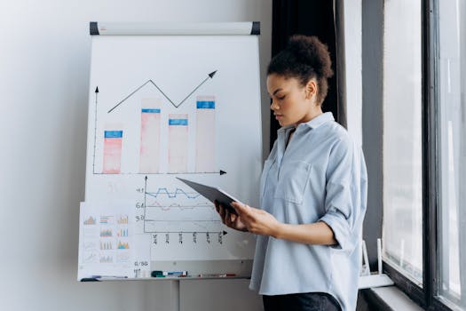 image of a business owner analyzing analytics
